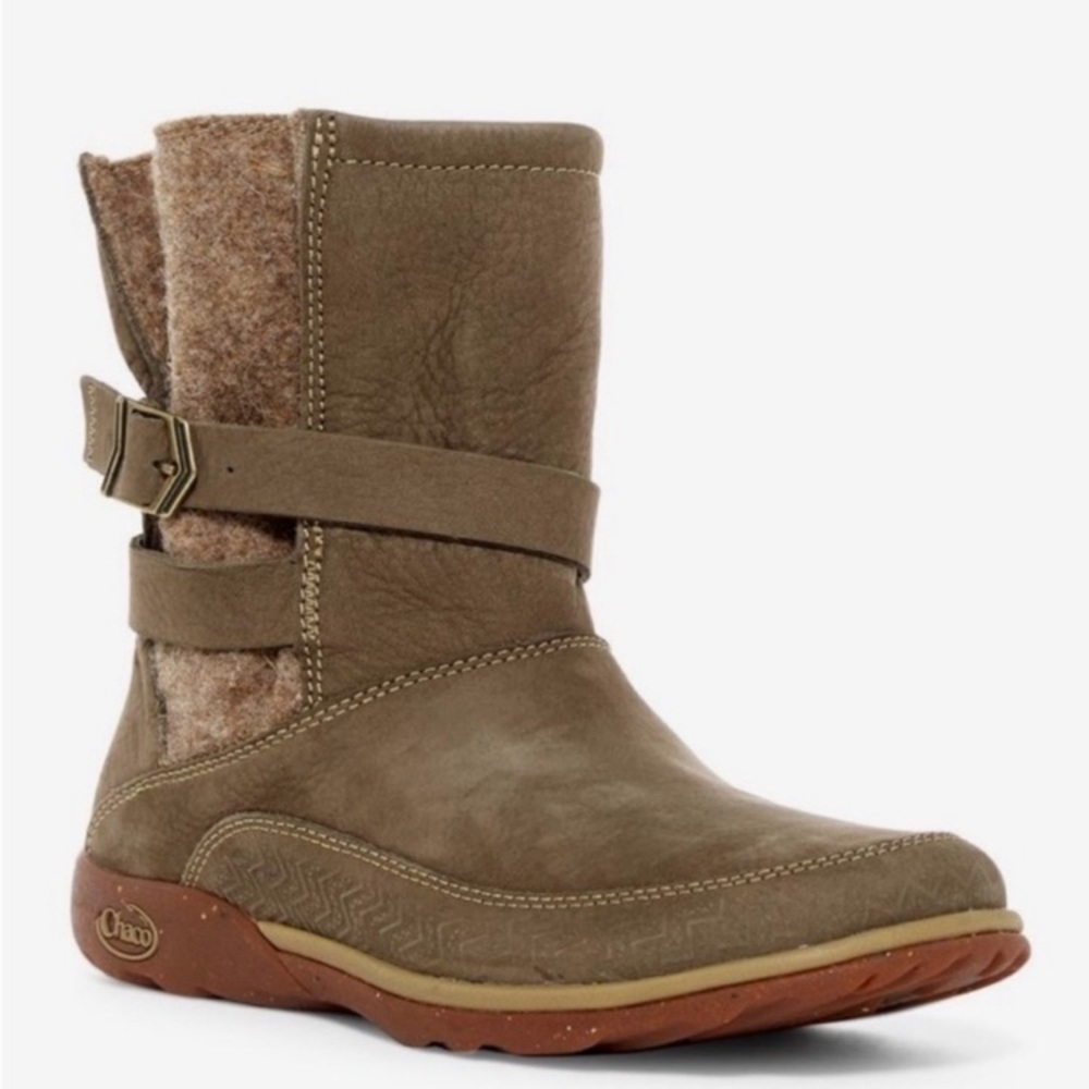 Chaco Hopi Sandstone Boots Wool Leather Size 9.5